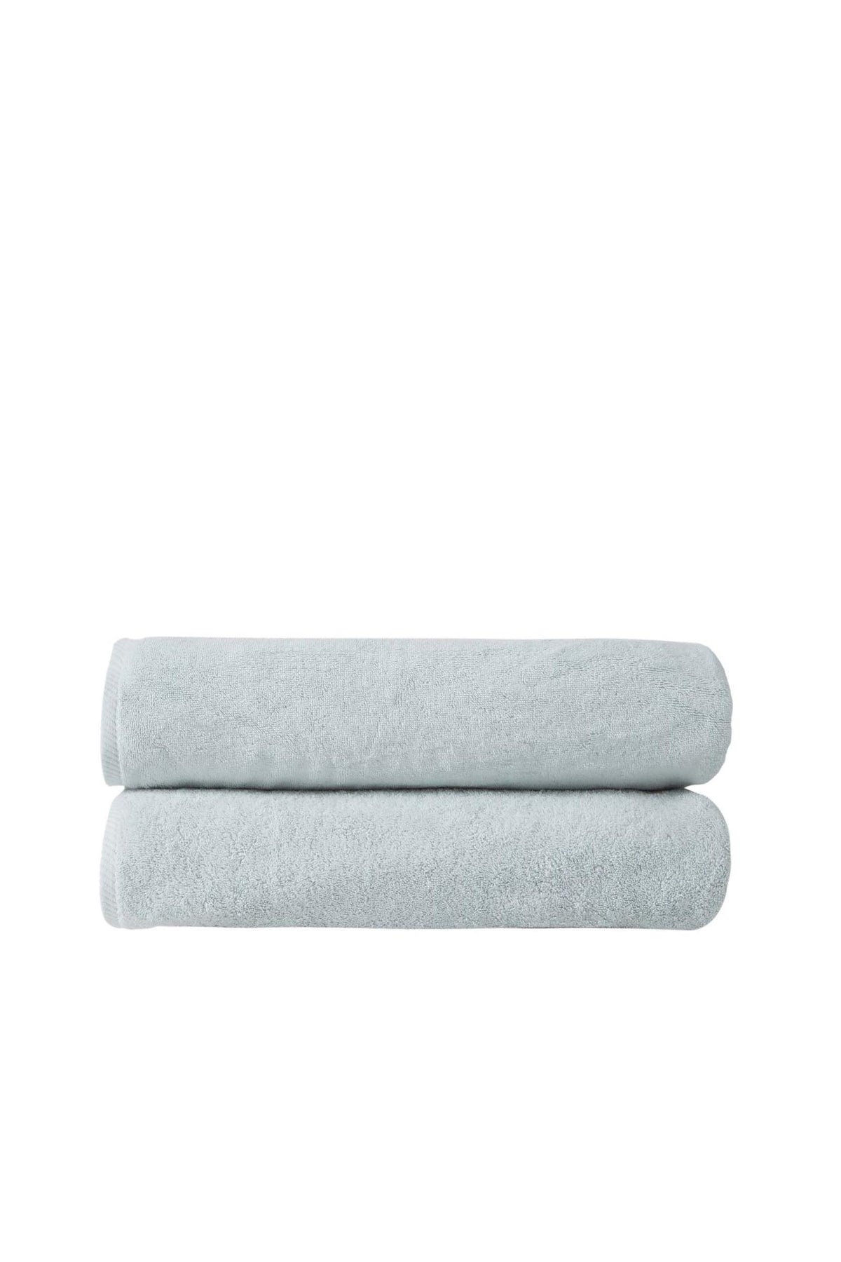 Set of Two Aqua Turkish Cotton 40" X 70" Bath Sheet - HomeRoots - Flyclothing LLC