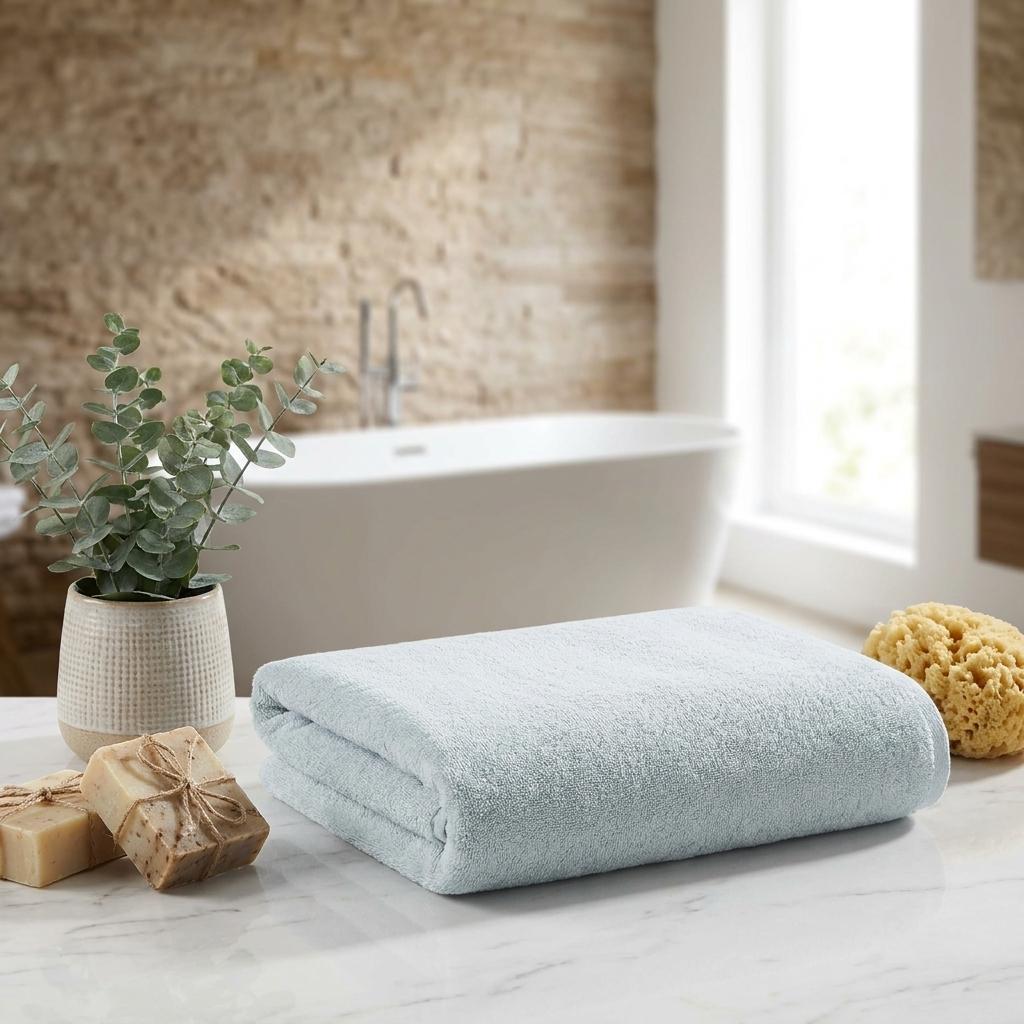 Set of Two Aqua Turkish Cotton 40" X 70" Bath Sheet - HomeRoots - Flyclothing LLC
