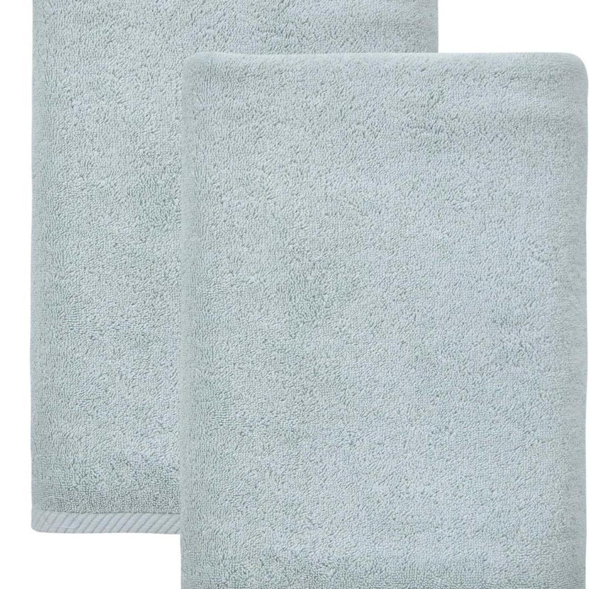 Set of Two Aqua Turkish Cotton 27" X 54" Bath Towels - HomeRoots - Flyclothing LLC
