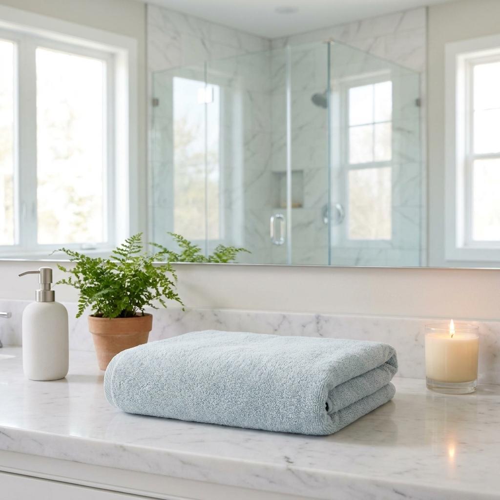 Set of Two Aqua Turkish Cotton 27" X 54" Bath Towels - HomeRoots - Flyclothing LLC