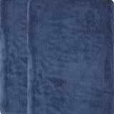 Set of Two Navy Blue Turkish Cotton 27" X 54" Bath Towels - HomeRoots - Flyclothing LLC