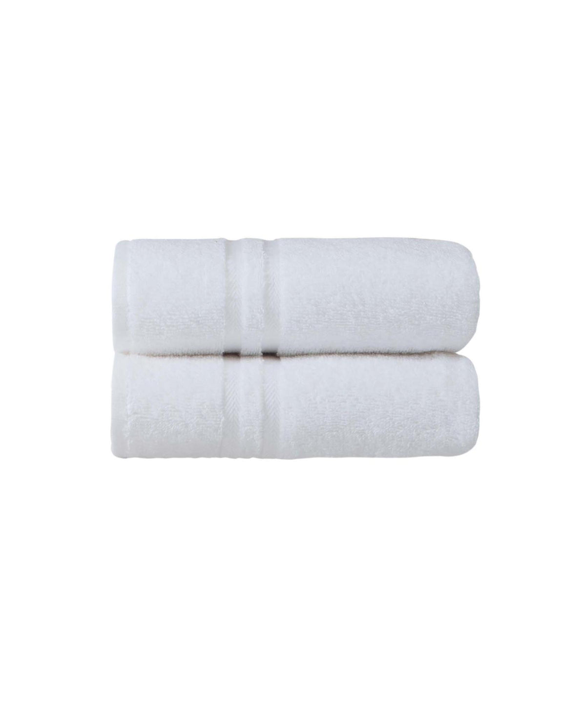 Set of Two White Turkish Cotton 16" X 30" Hand Towels - HomeRoots - Flyclothing LLC