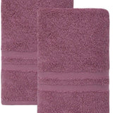 Set of Two Pink Turkish Cotton 16" X 30" Hand Towels - HomeRoots - Flyclothing LLC