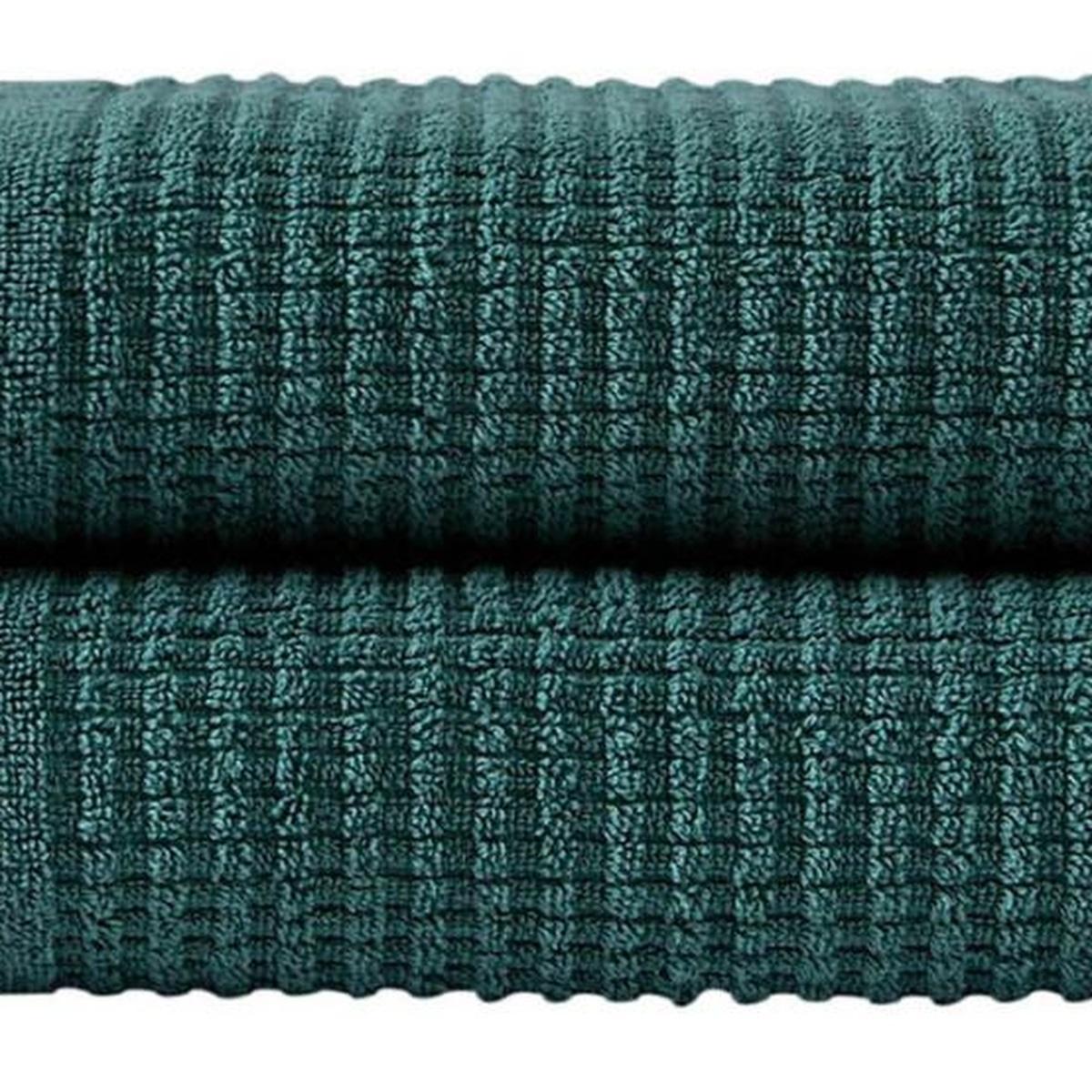 Set of Two Green Polka Dots Turkish Cotton 27" X 54" Bath Towels - HomeRoots - Flyclothing LLC