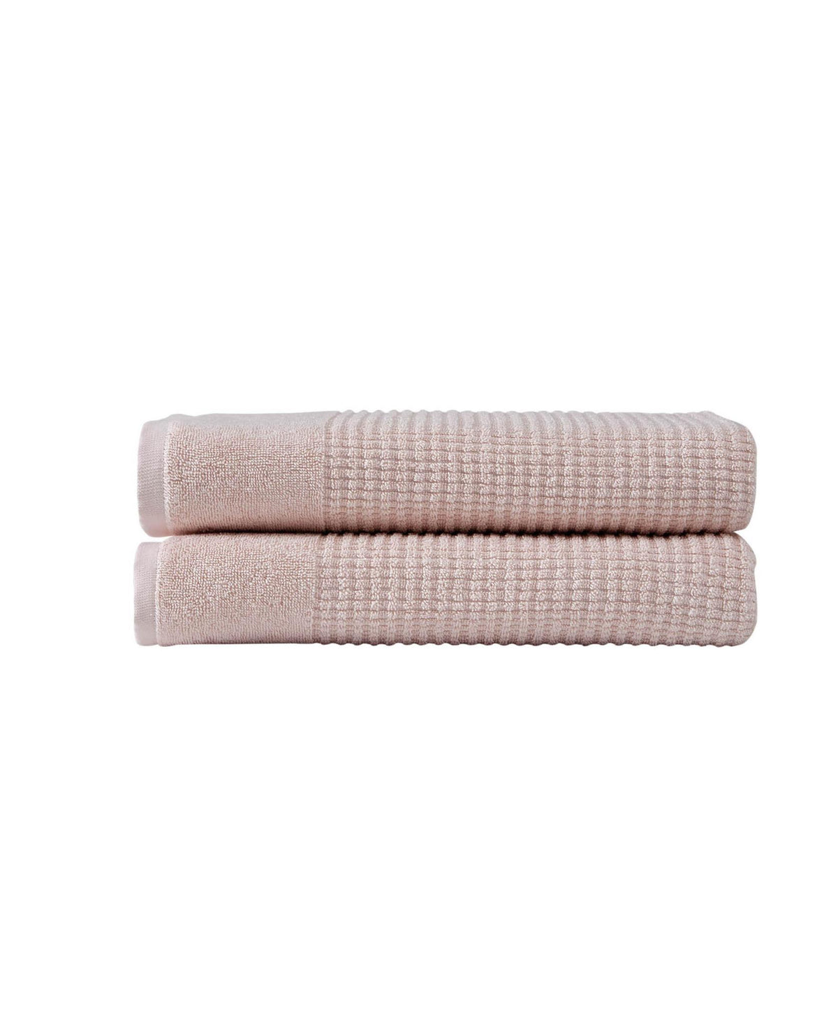 Set of Two Pink Polka Dots Turkish Cotton 27" X 54" Bath Towels - HomeRoots - Flyclothing LLC
