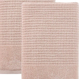 Set of Two Pink Polka Dots Turkish Cotton 27" X 54" Bath Towels - HomeRoots - Flyclothing LLC