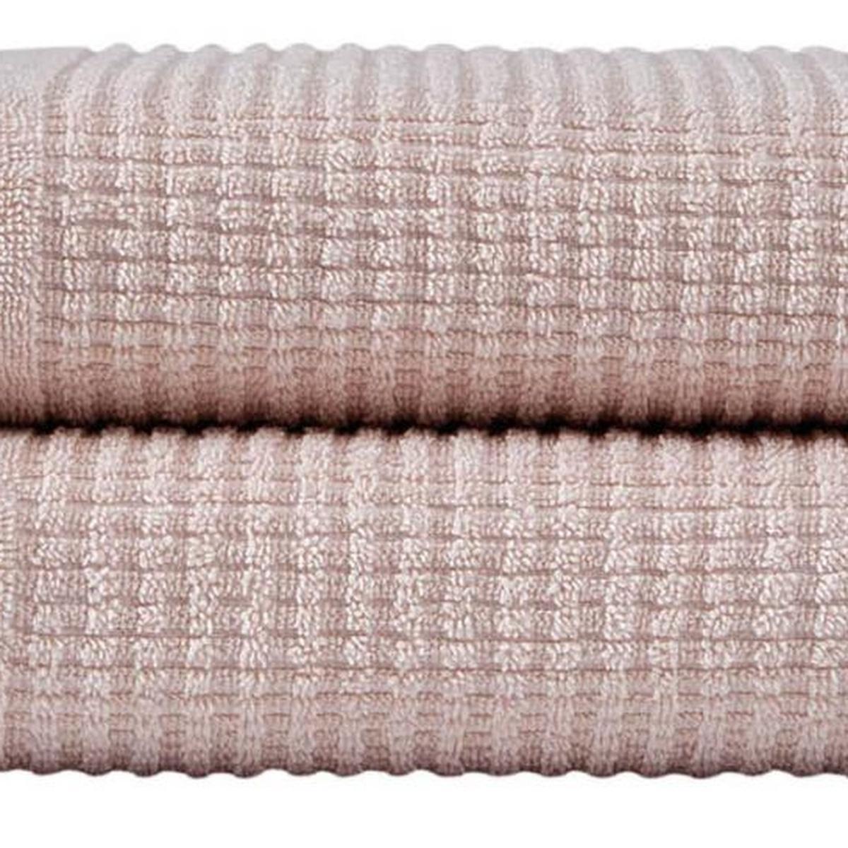 Set of Two Pink Polka Dots Turkish Cotton 27" X 54" Bath Towels - HomeRoots - Flyclothing LLC