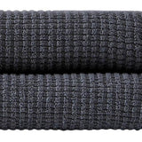 Set of Two Dark Gray Polka Dots Turkish Cotton 27" X 54" Bath Towels - HomeRoots - Flyclothing LLC