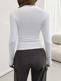 Round Neck Long Sleeve T-Shirt - Trendsi - Flyclothing LLC