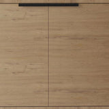 30" Brown Wood Freestanding Double Door Bathroom Vanity With White Sink - HomeRoots - Flyclothing LLC