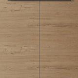 36" Brown Wood Freestanding Double Door Bathroom Vanity With White Sink - HomeRoots - Flyclothing LLC