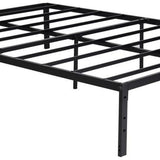 Black Steel Full Bed Frame - HomeRoots - Flyclothing LLC