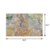 3' X 5' Beige And Taupe Abstract Shag Washable Area Rug With UV Protection - HomeRoots - Flyclothing LLC