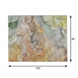 8' X 10' Beige And Taupe Abstract Shag Washable Area Rug With UV Protection - HomeRoots - Flyclothing LLC