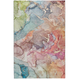 10' X 14' Blue And Teal Abstract Shag Washable Area Rug With UV Protection - HomeRoots - Flyclothing LLC