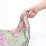 5' X 8' Purple And Green Abstract Shag Washable Area Rug With UV Protection - HomeRoots - Flyclothing LLC