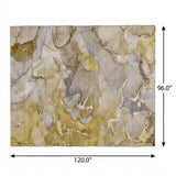 8' X 10' Taupe And Gray Abstract Shag Washable Area Rug With UV Protection - HomeRoots - Flyclothing LLC