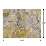 9' X 12' Taupe And Gray Abstract Shag Washable Area Rug With UV Protection - HomeRoots - Flyclothing LLC