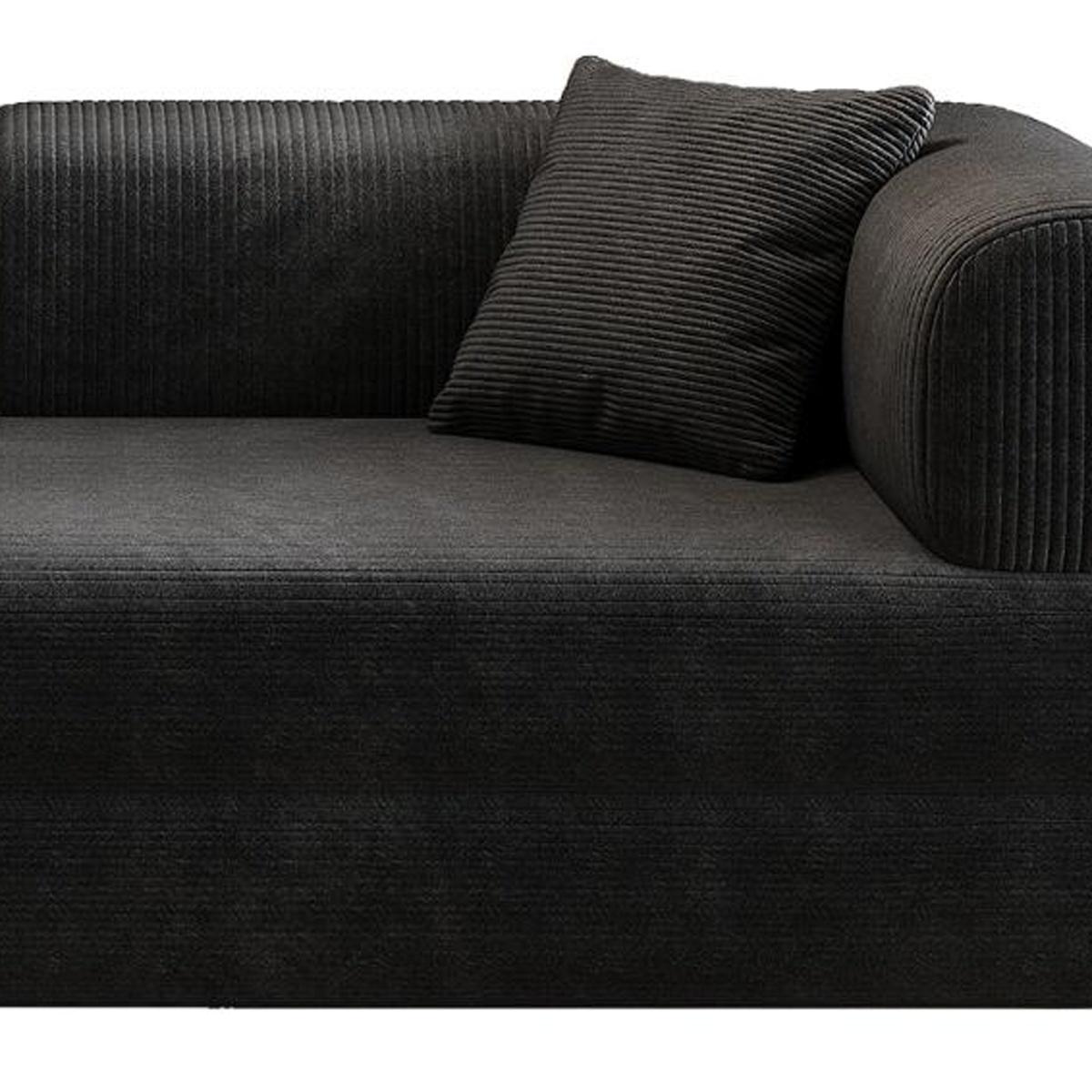 79" Black Corduroy Modular Sleeper Sofa - HomeRoots - Flyclothing LLC