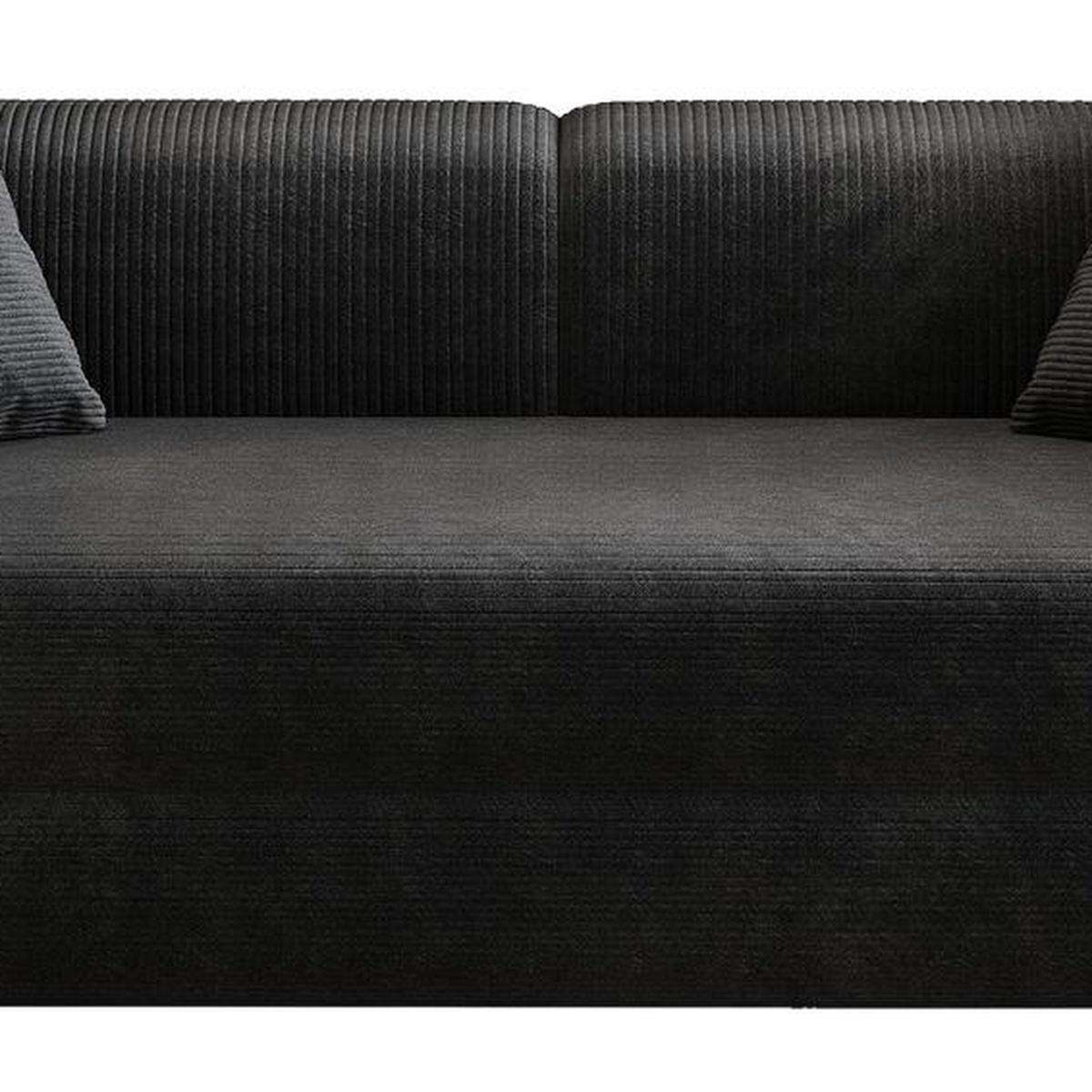 79" Black Corduroy Modular Sleeper Sofa - HomeRoots - Flyclothing LLC