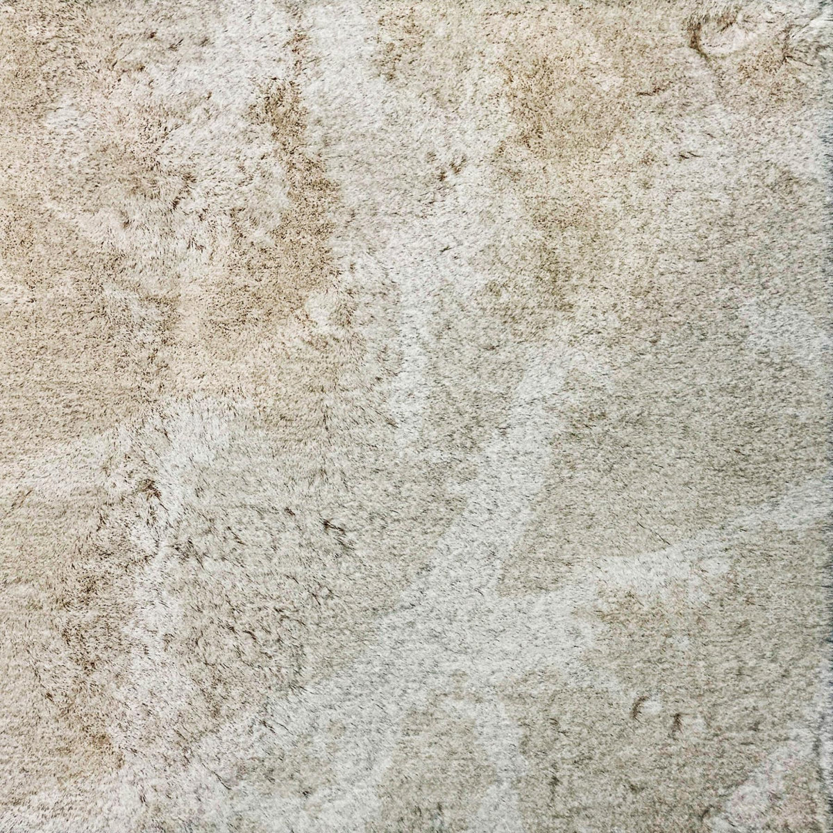 8' X 10' Beige And Ivory Geometric Shag Washable Area Rug With UV Protection - HomeRoots - Flyclothing LLC