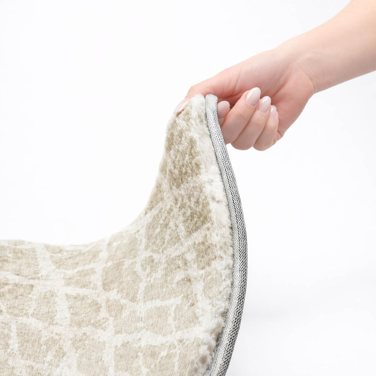 10' X 14' Beige And Ivory Geometric Shag Washable Area Rug With UV Protection - HomeRoots - Flyclothing LLC
