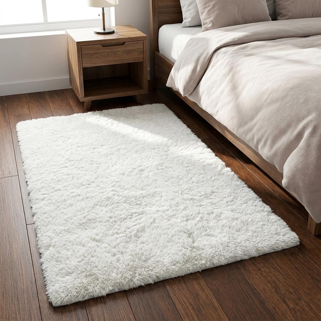 3' X 5' Beige And Ivory Abstract Shag Washable Area Rug With UV Protection - HomeRoots - Flyclothing LLC