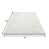 8' X 10' Beige And Ivory Abstract Shag Washable Area Rug With UV Protection - HomeRoots - Flyclothing LLC
