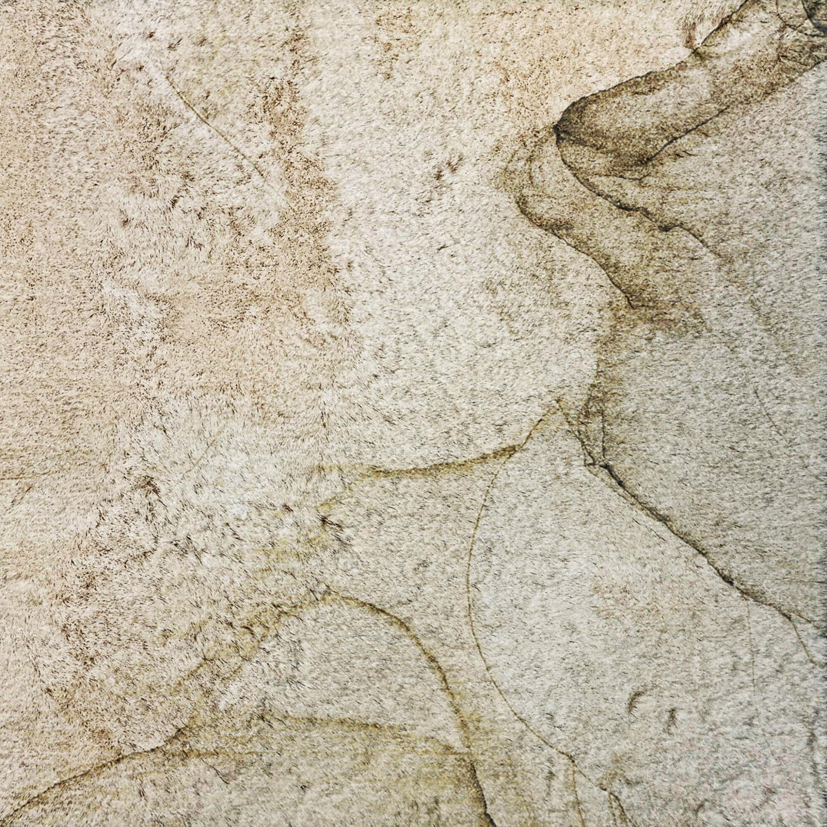 8' X 10' Beige And Ivory Abstract Shag Washable Area Rug With UV Protection - HomeRoots - Flyclothing LLC