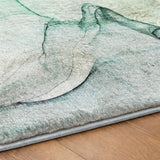 5' X 8' Blue And Teal Abstract Shag Washable Area Rug With UV Protection - HomeRoots - Flyclothing LLC