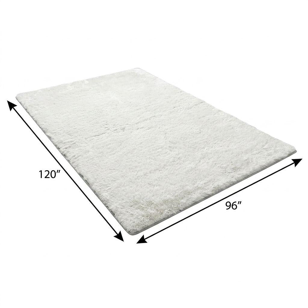 8' X 10' Blue And Teal Abstract Shag Washable Area Rug With UV Protection - HomeRoots - Flyclothing LLC