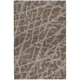 8' X 10' Brown And Taupe Geometric Shag Washable Area Rug With UV Protection - HomeRoots - Flyclothing LLC