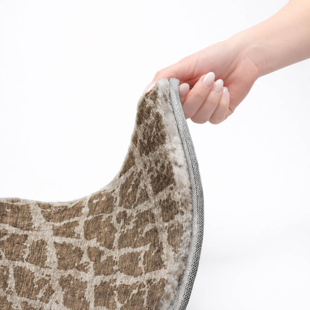 9' X 12' Brown And Taupe Geometric Shag Washable Area Rug With UV Protection - HomeRoots - Flyclothing LLC