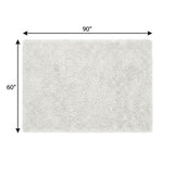 5' X 8' Blush And Taupe Abstract Shag Washable Area Rug With UV Protection - HomeRoots - Flyclothing LLC