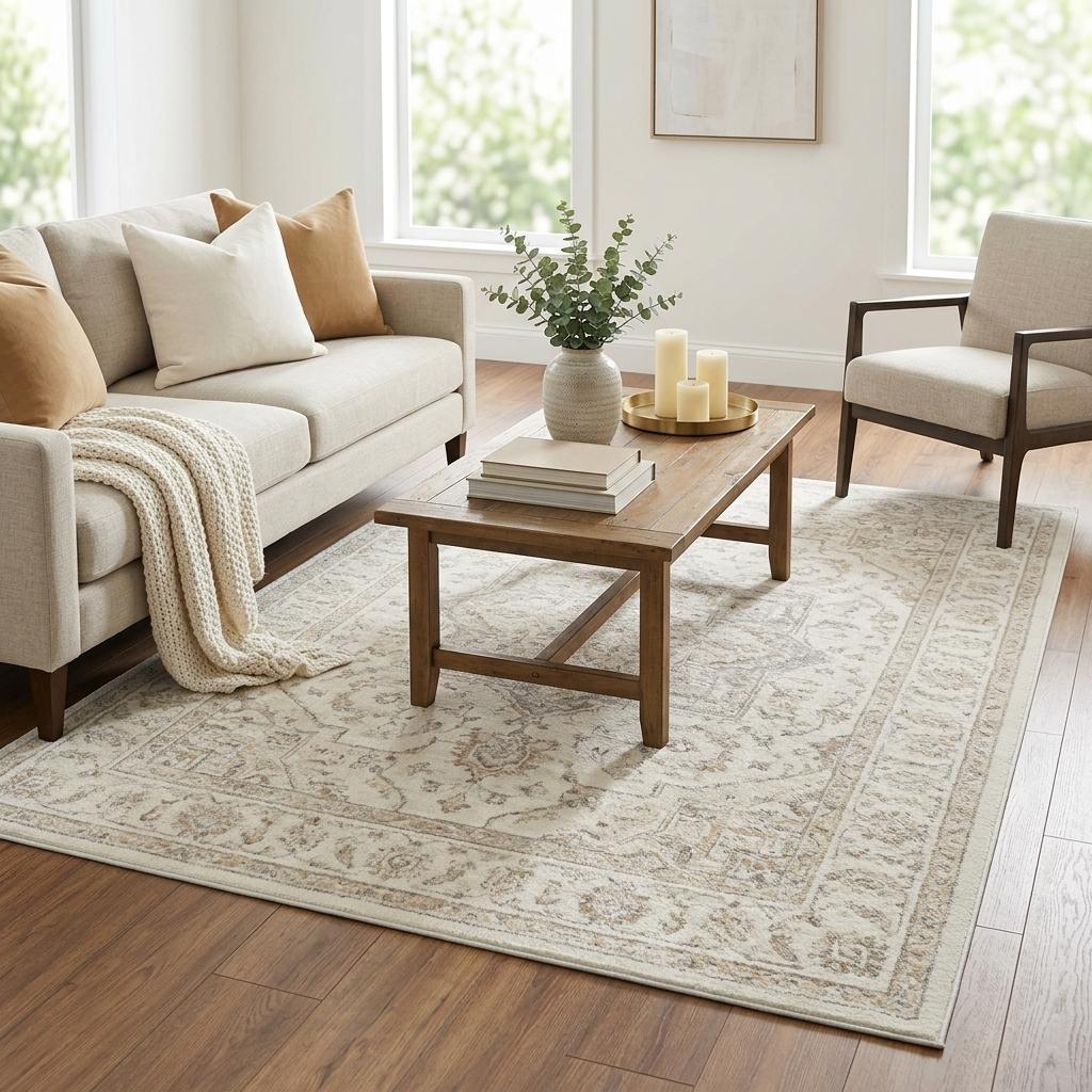 5' X 8' Blush And Taupe Abstract Shag Washable Area Rug With UV Protection - HomeRoots - Flyclothing LLC