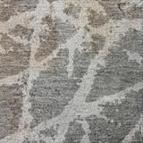 8' Charcoal And Gray Geometric Shag Washable Round Rug With UV Protection - HomeRoots - Flyclothing LLC