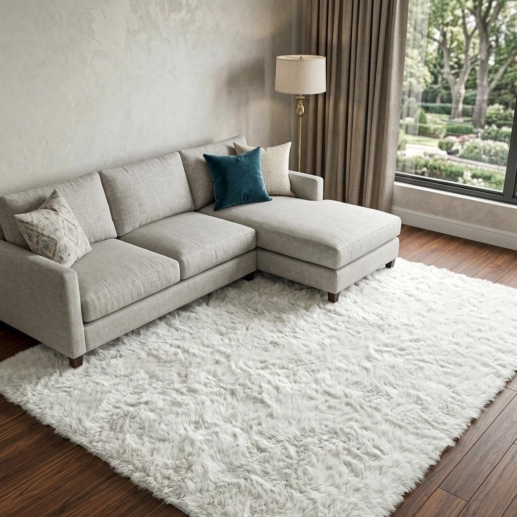 8' X 10' Blush And Taupe Abstract Shag Washable Area Rug With UV Protection - HomeRoots - Flyclothing LLC