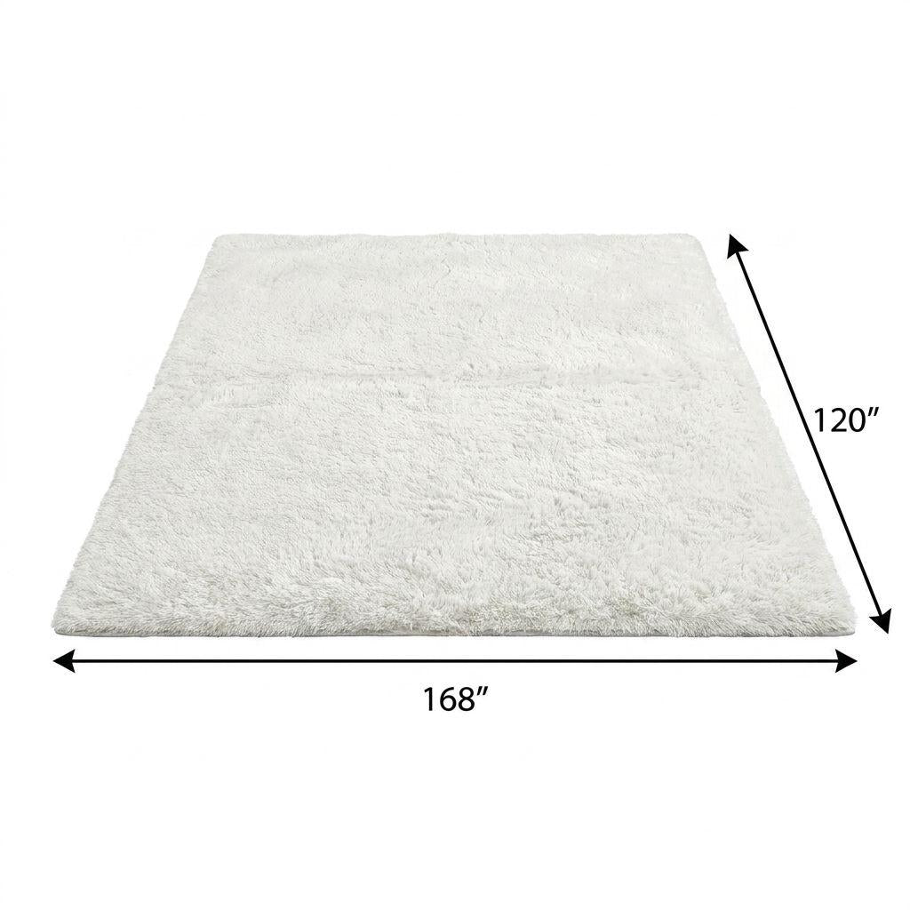 10' X 14' Blush And Taupe Abstract Shag Washable Area Rug With UV Protection - HomeRoots - Flyclothing LLC