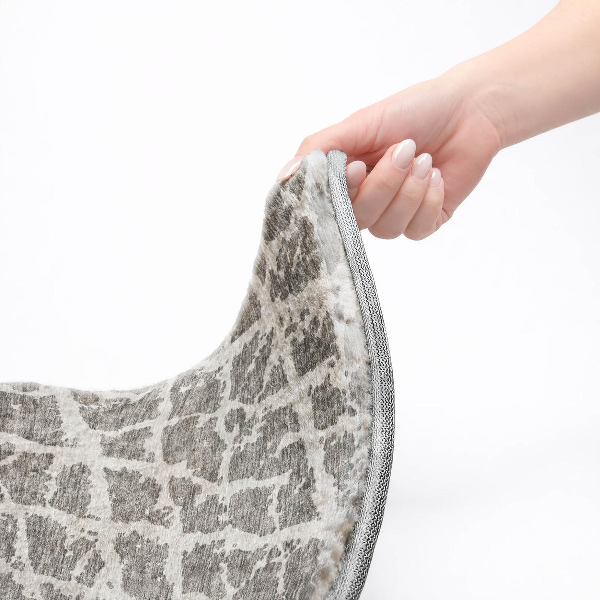 10' X 14' Charcoal And Gray Geometric Shag Washable Area Rug With UV Protection - HomeRoots - Flyclothing LLC