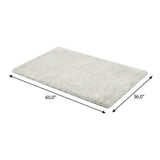 3' X 5' Gray And Charcoal Abstract Shag Washable Area Rug With UV Protection - HomeRoots - Flyclothing LLC