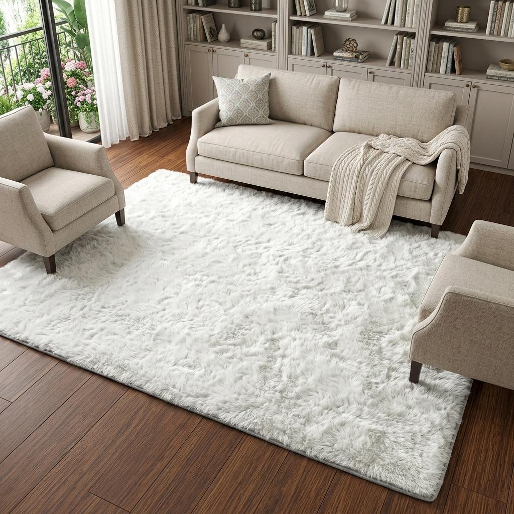 9' X 12' Gray And Charcoal Abstract Shag Washable Area Rug With UV Protection - HomeRoots - Flyclothing LLC