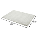 3' X 5' Beige And Gray Abstract Shag Washable Area Rug With UV Protection - HomeRoots - Flyclothing LLC