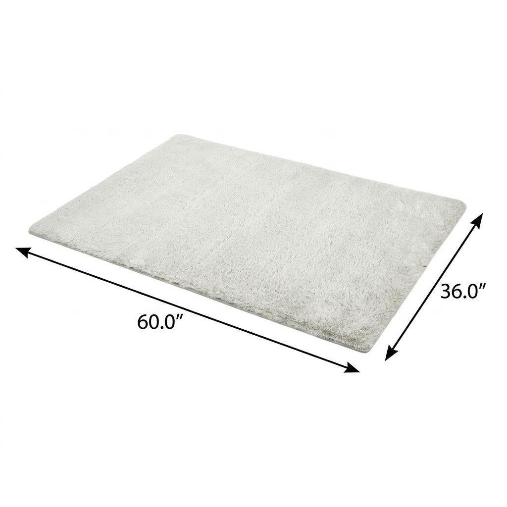3' X 5' Beige And Gray Abstract Shag Washable Area Rug With UV Protection - HomeRoots - Flyclothing LLC