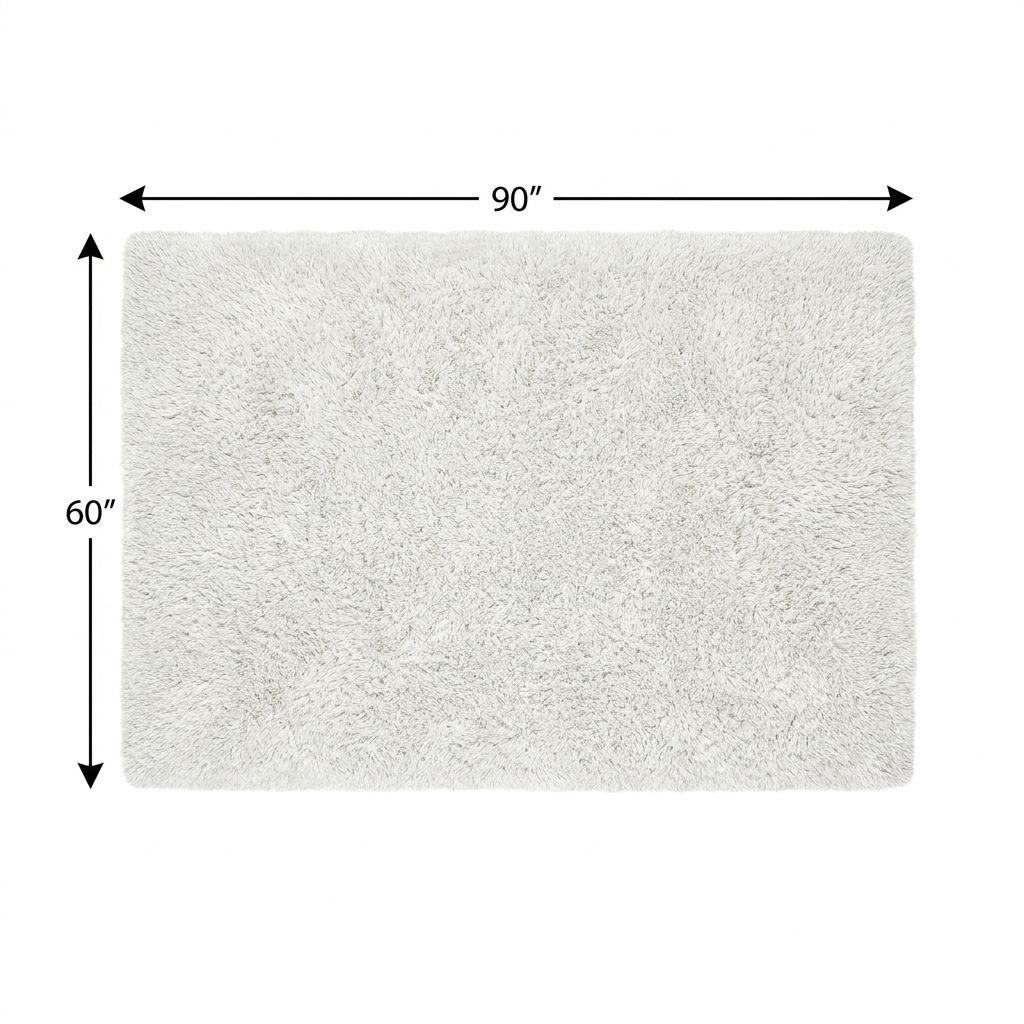 5' X 8' Beige And Gray Abstract Shag Washable Area Rug With UV Protection - HomeRoots - Flyclothing LLC