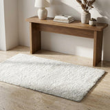 3' X 5' Green And Ivory Abstract Shag Washable Area Rug With UV Protection - HomeRoots - Flyclothing LLC