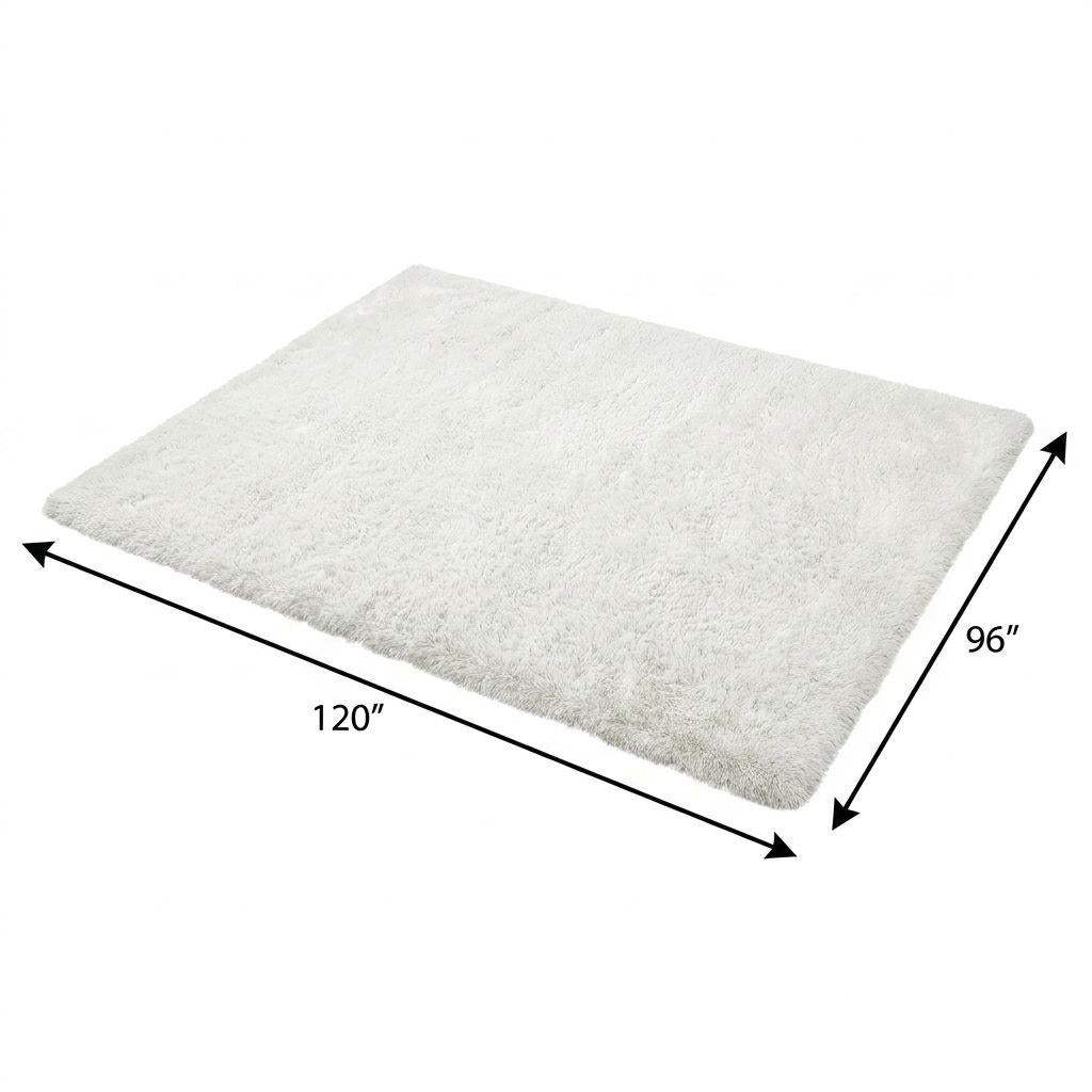 8' X 10' Beige And Gray Abstract Shag Washable Area Rug With UV Protection - HomeRoots - Flyclothing LLC