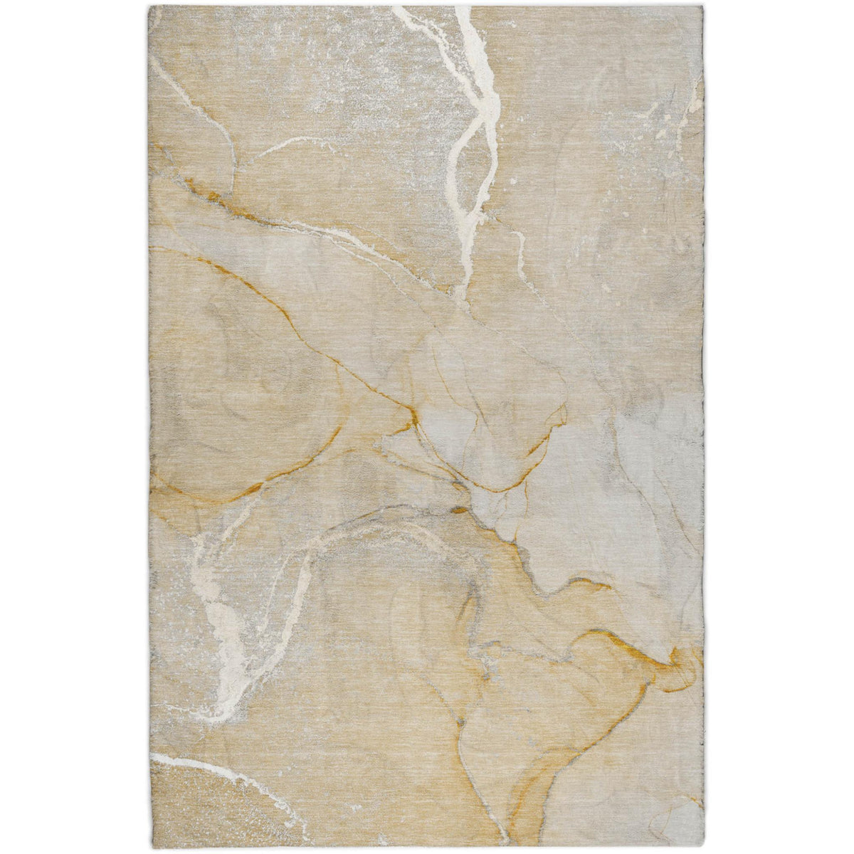 10' X 14' Beige And Gray Abstract Shag Washable Area Rug With UV Protection - HomeRoots - Flyclothing LLC