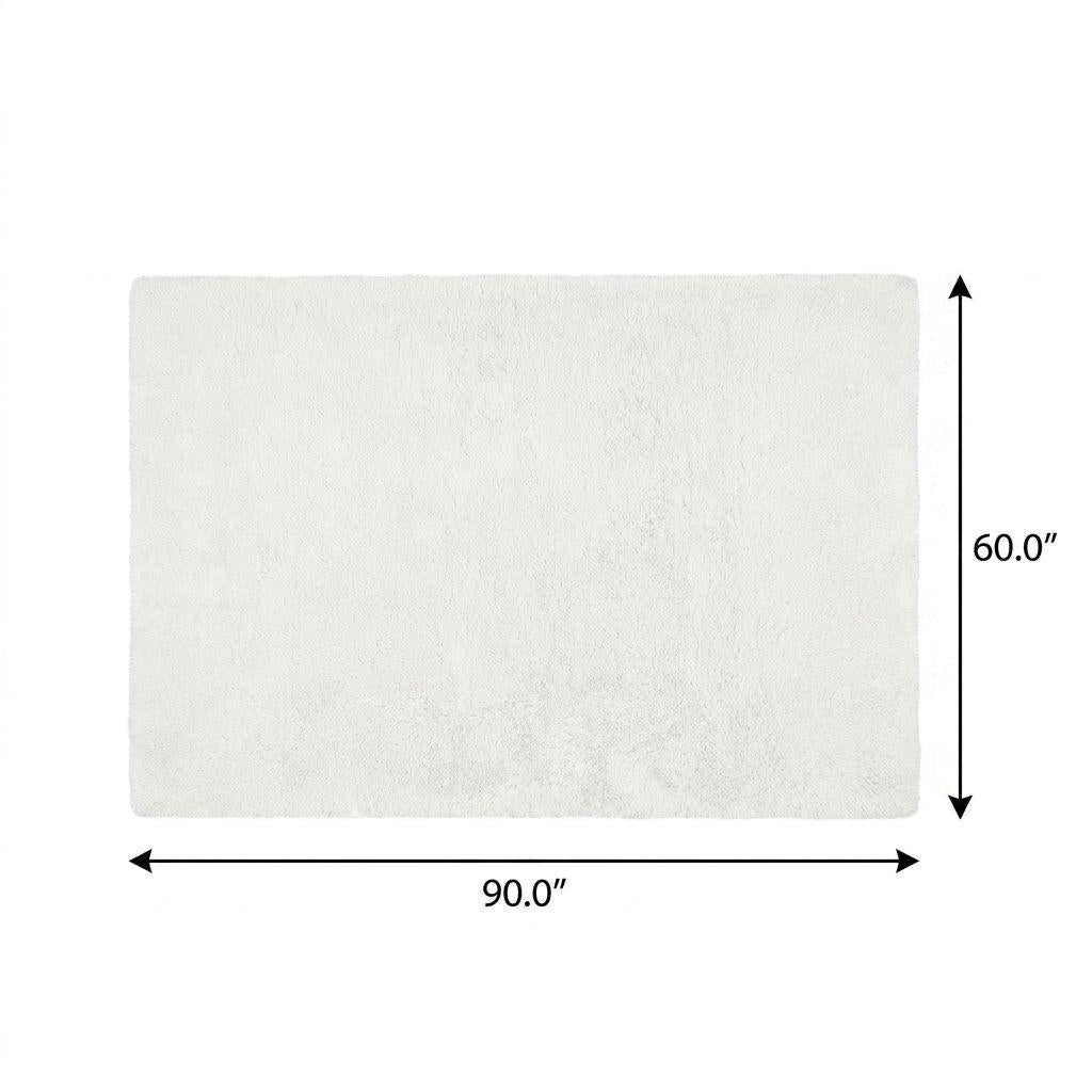 5' X 8' Orange And Peach Abstract Shag Washable Area Rug With UV Protection - HomeRoots - Flyclothing LLC