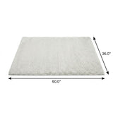 3' X 5' Gray And Charcoal Abstract Shag Washable Area Rug With UV Protection - HomeRoots - Flyclothing LLC