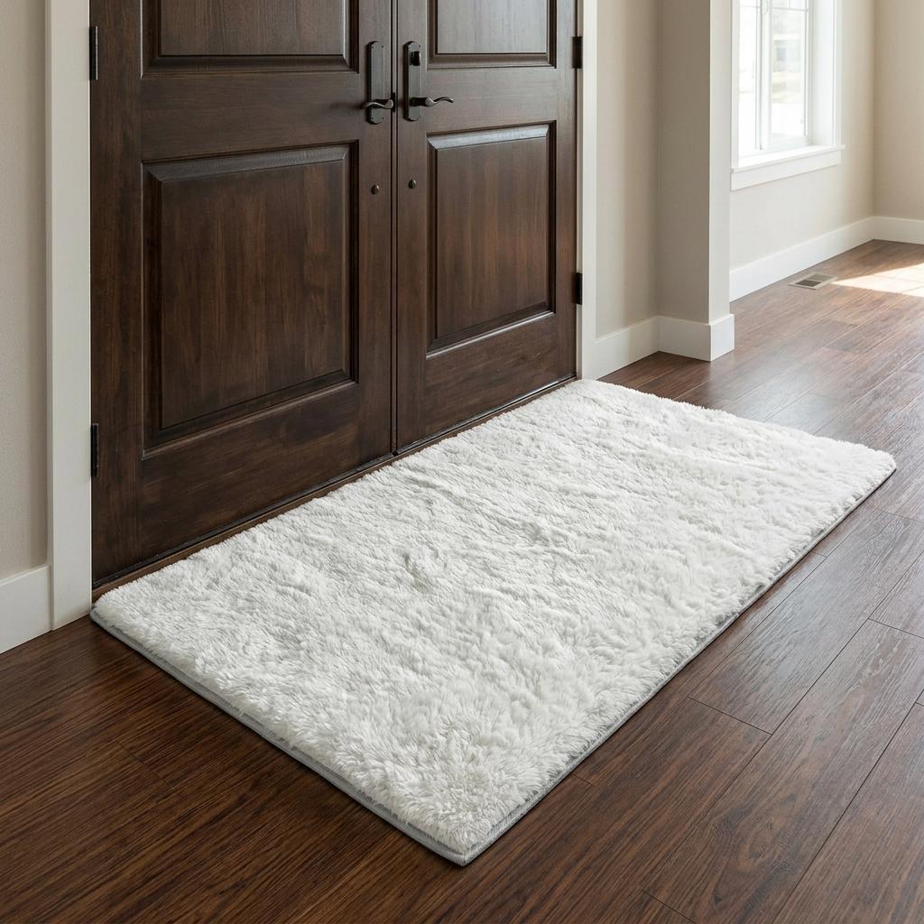 3' X 5' Gray And Charcoal Abstract Shag Washable Area Rug With UV Protection - HomeRoots - Flyclothing LLC
